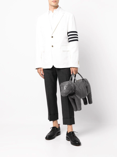 Thom Browne Tiger Handbag In Grau