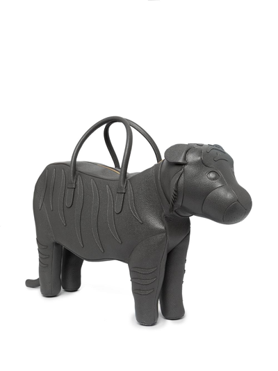 Thom Browne Tiger Handbag In Grau