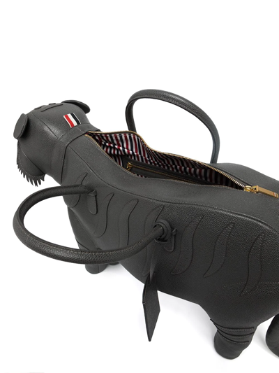 Thom Browne Tiger Handbag In Grau