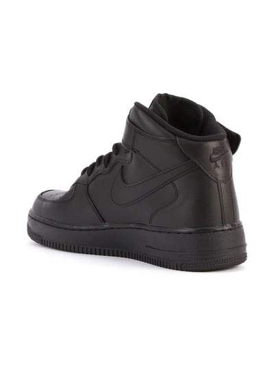 Shop Nike Air Force 1 Mid '07 "triple Black" Sneakers