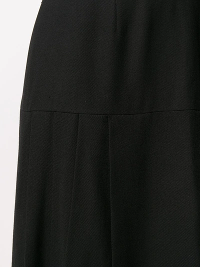 Pre-owned Chanel Pleated Knee-length Skirt In Black