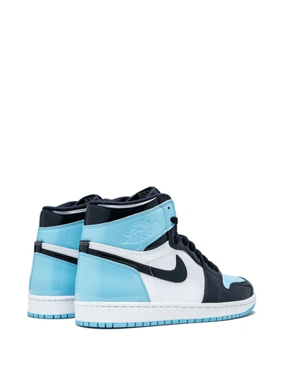 Shop Jordan Air  1 High Og "unc Patent Leather" Sneakers In Blue