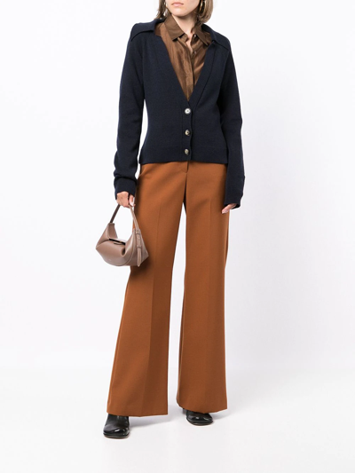 Nanushka Wool And Cashmere Jodi Cardigan In Blau