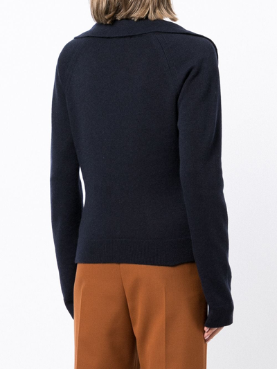 Nanushka Wool And Cashmere Jodi Cardigan In Blau