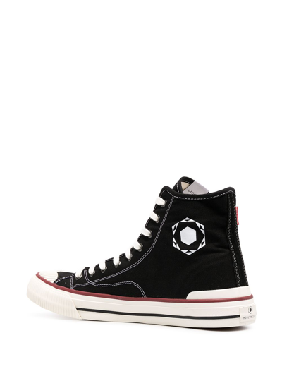 Shop Moa Master Of Arts Mickey Mouse High-top Sneakers In Black