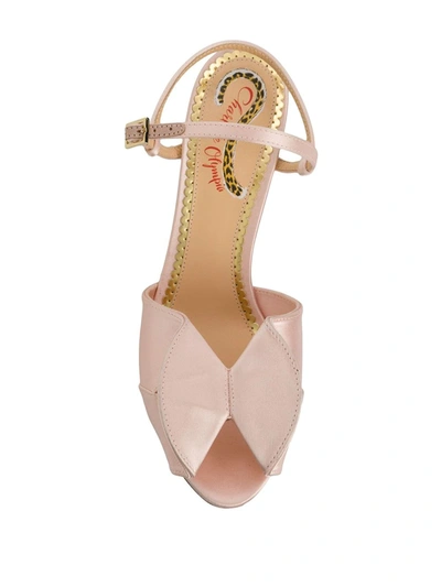 Shop Charlotte Olympia Drew Slingback Sandals In Pink
