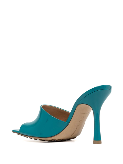 Shop Bottega Veneta Stretch 90mm Sandals In Blue