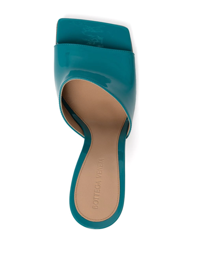 Shop Bottega Veneta Stretch 90mm Sandals In Blue