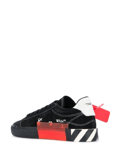 Shop Off-white Arrow Vulcanized Low-top Sneakers In Black ,white