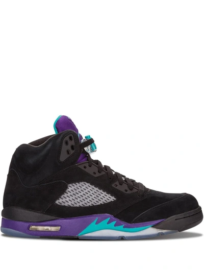 Jordan Air  5 Retro Black Grape In Black