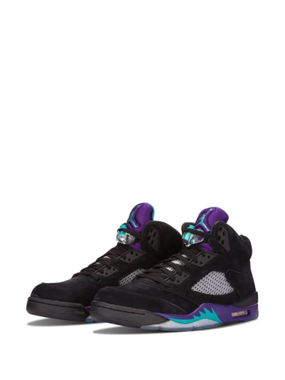 Jordan Air  5 Retro Black Grape In Black