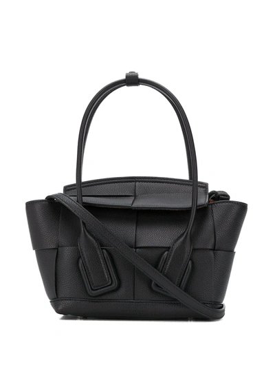 Shop Bottega Veneta Mini Arco Tote Bag In Black