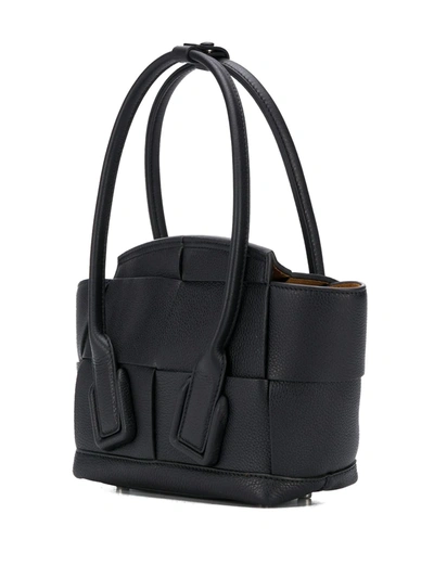 Shop Bottega Veneta Mini Arco Tote Bag In Black