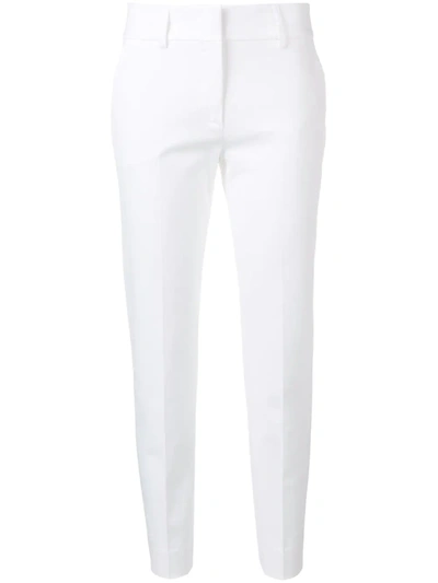 Shop Piazza Sempione Tailored Trousers In White