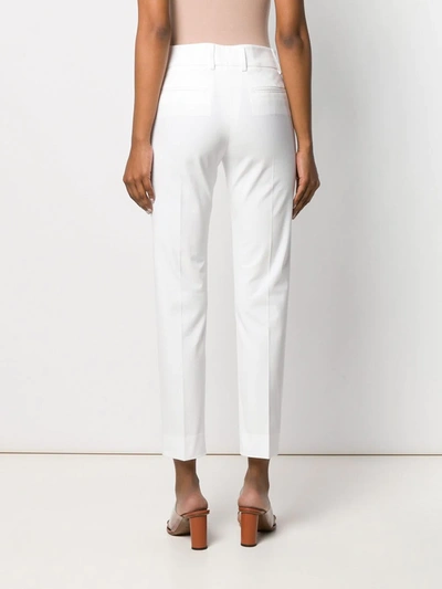 Shop Piazza Sempione Tailored Trousers In White