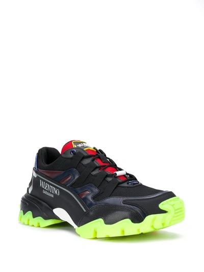 Shop Valentino Climbers Sneakers In Black