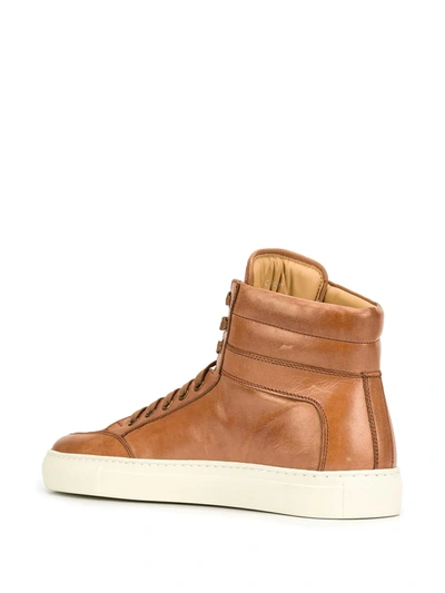 Shop Koio Collective Primo High-top Sneakers In Brown