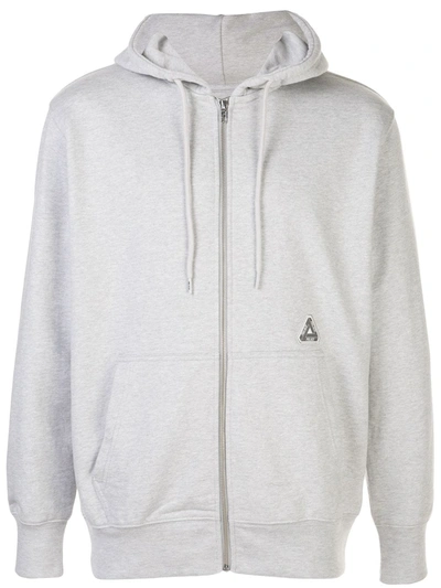 Shop Palace Sofar Zipped Hoodie In Grey