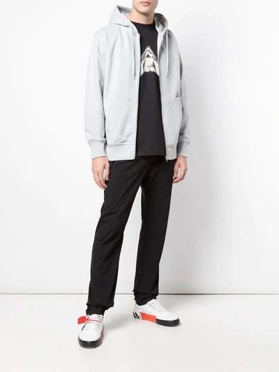 Shop Palace Sofar Zipped Hoodie In Grey