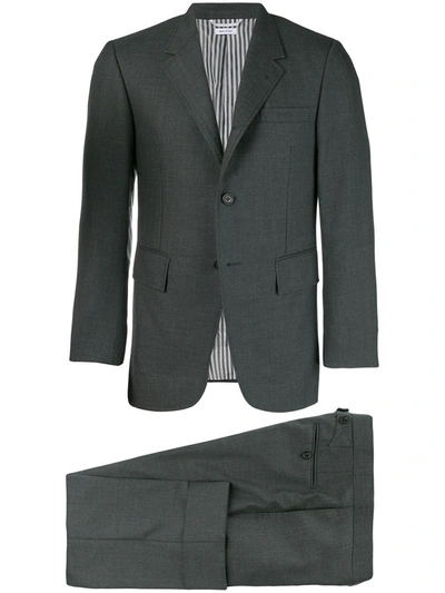 Shop Thom Browne Wide-lapel Two-piece Suit In Grey