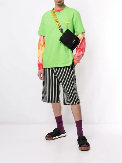 Msgm Logo Printed T-shirt In Green