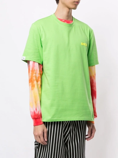 Msgm Logo Printed T-shirt In Green