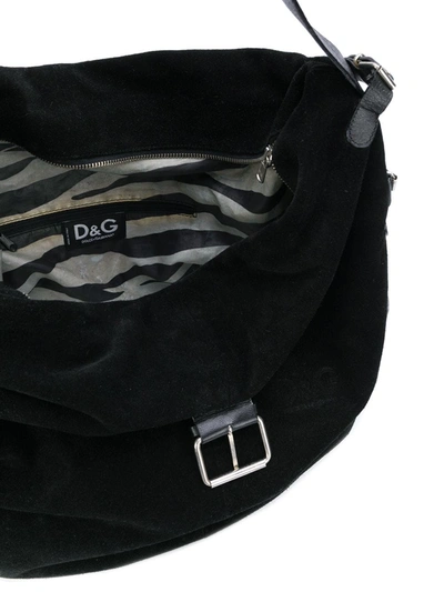 Pre-owned Dolce & Gabbana Strappy Shoulder Bag In Black