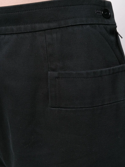 Pre-owned Saint Laurent 1980's Relaxed Track Trousers In Black