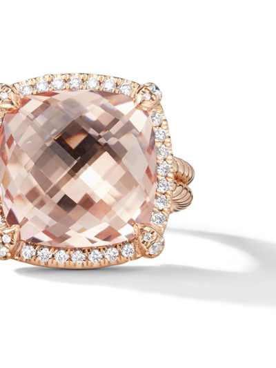 David Yurman 18kt Rose Gold Chatelaine Morganite And Diamond Ring In D8ramodi