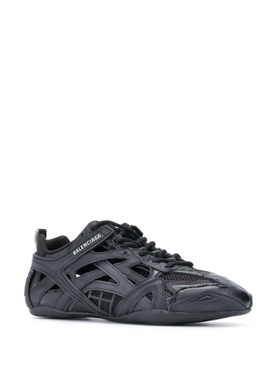 Shop Balenciaga Drive Panelled Sneakers In Black