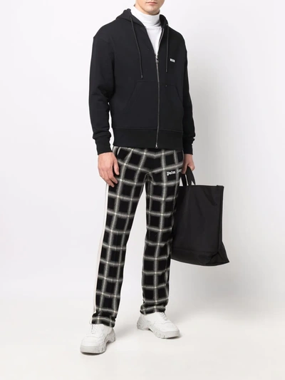 Msgm Cotton T-shirt With Front Printed Logo In 黑色