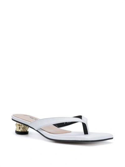 Shop Yuul Yie Lala 40mm Thong Sandals In White