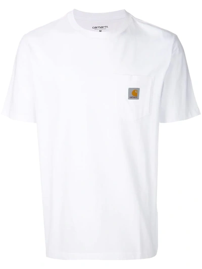 Shop Carhartt Chest Pocket T-shirt In White
