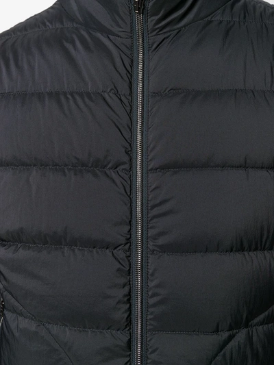 Shop Herno Zipped Gilet Jacket In Black