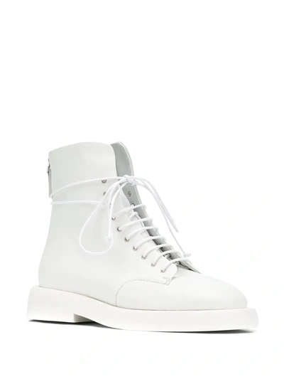 Marsèll Back Zip Fastening Boots In White