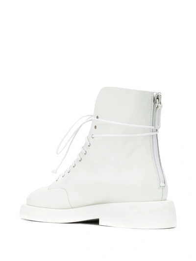 Shop Marsèll Back Zip Fastening Boots In White