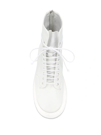 Shop Marsèll Back Zip Fastening Boots In White