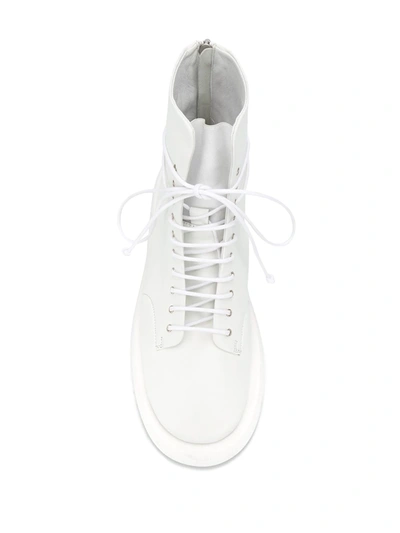 Marsèll Back Zip Fastening Boots In White