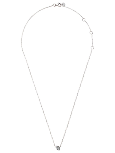 Shop Alinka 18kt White Gold Hermitage Diamond Necklace In Silver