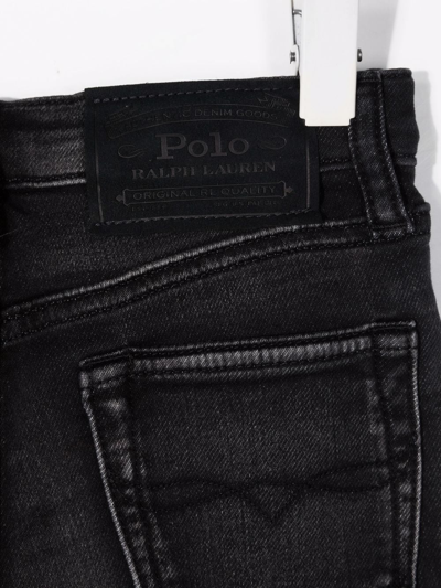 Polo Ralph Lauren Mid-rise Straight Jeans In Black