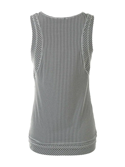 Pre-owned Chanel 2008 Check Print Sleeveless Top In Multicolour