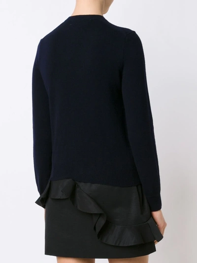 Comme Des Garçons Play Comme Des Garcons Play Double Heart Cardigan In Blue