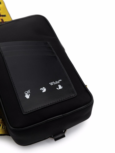 Off-white Double Pouch Shoulder Bag In Black