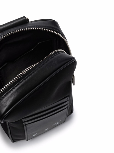 Off-white Double Pouch Shoulder Bag In Black