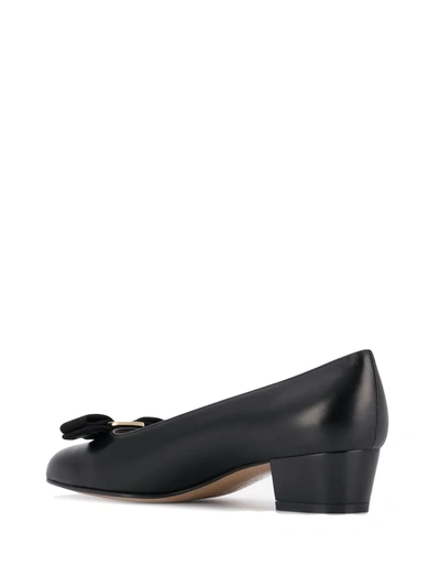 Ferragamo Bow-tie High Heels In Black