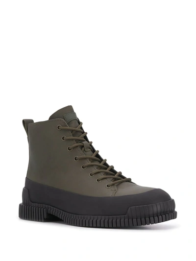 Shop Camper Pix Lace-up Boots In Green
