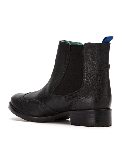 Shop Blue Bird Shoes Leather Chelsea Boots In Black