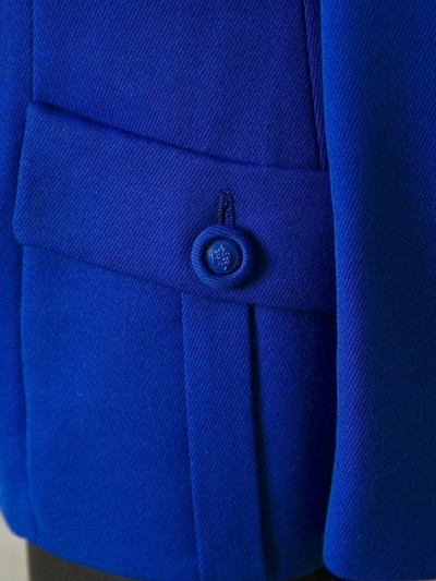 Pre-owned Versace 1980s Buttoned Jacket In Blue