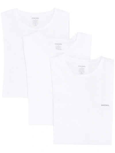 Shop Diesel Micro Logo T-shirt In White