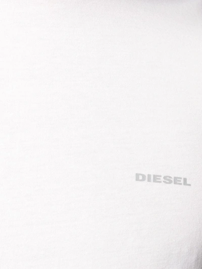 Shop Diesel Micro Logo T-shirt In White